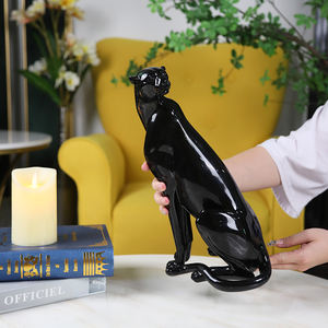 Redeco-Animal de poliresina dorado para decoración del hogar, nuevo diseño, creativo, leopardo - Product Image 6