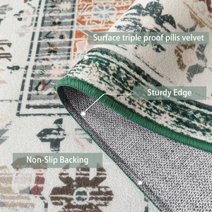 Medaglione orientale Vintage 6x9 stampato personalizzato per la casa sala da pranzo <span class=keywords><strong>sotto</strong></span> <span class=keywords><strong>il</strong></span> <span class=keywords><strong>tavolo</strong></span> tappeto sottile da soggiorno - Product Image 3