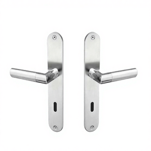 Poignée de porte universelle pour chambre à coucher, en acier inoxydable, étanche, avec bouton poussoir, design mécanique silencieux, moderne, MXJ Hotel - Product Image 4