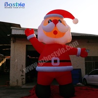 Grand modèle gonflable de Père Noël en dessin animé pour la publicité extérieure, décorations de Noël gonflables