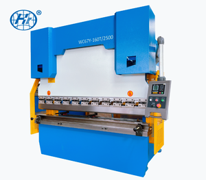WC67Y-160T 2500mm sepenuhnya otomatis disinkronkan <span class=keywords><strong>Panel</strong></span> Bender digunakan garis Laser tekan rem untuk baja lembaran logam - Product Image 1