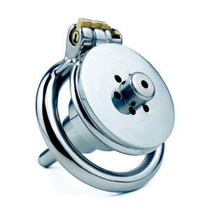 Dispositivo de Castidad Negativa FRRK, Jaula para Pene, Anillo de Castidad Metálico, Jaula de Castidad con Bloqueo para Pene, Juguetes Sexuales BDSM para Hombres - Product Image 1