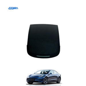 Safety <b>Privacy</b> Protection Whole Black Car Rear Windshield Glass For Tesla Model 3 2017-2021 - Product Image 1