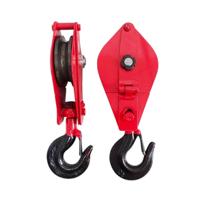 GB Heavy-Duty Single-Wheel Iron <strong>Pulley</strong> Hook 1 Ton-5 Tons Steel Wire Rope Lifting <strong>Pulley</strong> with Hanging Wheel for <strong>Pulleys</strong> - Product Image 4