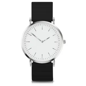 Jam tangan kuarsa magnetik Logo dapat disesuaikan, arloji kuarsa dengan baterai Jepang pria dan wanita bisnis minimalis