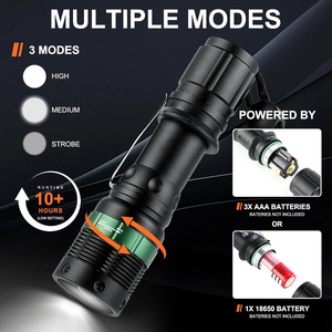 Signal Traffic Wand Safty XPE <span class=keywords><strong>Linterna</strong></span> LED Modo intermitente rojo Correa de muñeca Clip de cordón Acabado naranja para tráfico en carretera al aire libre - Product Image 4