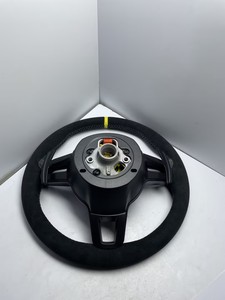 Volant de course LED en fibre de carbone avec logo personnalisé pour <span class=keywords><strong>Porsche</strong></span> 911 718, accessoires de modification automobile - Product Image 6