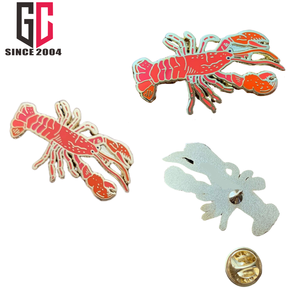 15 ans d'usine personnalisé métal homard émail épinglette cadeau pour les amoureux des tortues vie marine océan et aquarium créatures cadeau - Product Image 4