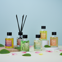 Diffuseur de parfum en verre surdimensionné, coloré, personnalisable, longue durée, sans phtalates, pour salle de bain
