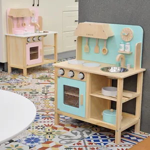 Лидер продаж, детский деревянный кухонный набор для ролевых игр, игрушка для девочек, малышей 3 +