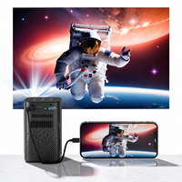 Projecteur HD intelligent DLP portable Android, best-seller d'usine, avec haut-parleurs intégrés pour cinéma maison et chambre à coucher