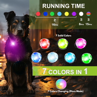 Lampes LED de sécurité pour chien personnalisées par l'usine UMIONE, pour la promenade nocturne, à clipser sur le collier, le harnais ou la laisse.