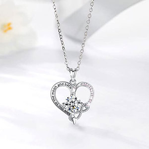 Collar con colgante de corazón para mujer, cadena a la moda para la clavícula, regalo para el día de la madre, joyería - Product Image 6