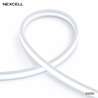 NEXCELL 24V COB LED Strip 480 Chip/m Silikon 10W/m IP65 CRI90 Dapat Diredupkan 6500K