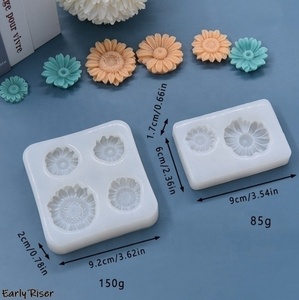 แม่พิมพ์ซิลิโคนสำหรับทำเค้กฟองดองท์เค้กทำมือแม่พิมพ์สำหรับการอบรูปดอกทานตะวัน - Product Image 2