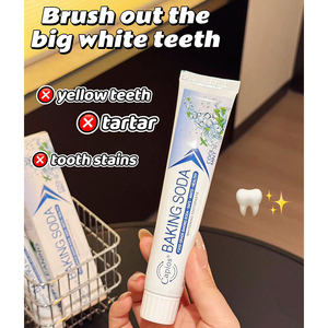 Dentifrice blanchissant à la menthe et au bicarbonate de soude en gros OEM, dentifrice riche en mousse, soins bucco-dentaires, nettoyage des dents, dentifrice contre l'halitose - Product Image 3
