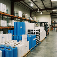Film de protection auto-adhésif bleu en PE pour surfaces en acier inoxydable, vente en gros d'usine, sans résidu, facile à décoller