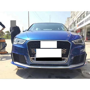 Kit Carrozzeria Più Venduto Paraurti Anteriore con Griglia a Nido d'Ape per <span class=keywords><strong>Audi</strong></span> <span class=keywords><strong>A3</strong></span> S3 8V Aggiornamento a RS3 <span class=keywords><strong>2014</strong></span> 2015 2016 - Product Image 5