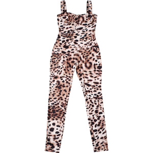 Viviblook Z0114JP01 Bodycon de mujer 2025 primavera nueva moda Sexy estampado de leopardo Correa sin espalda cintura alta mono ajustado - Product Image 6