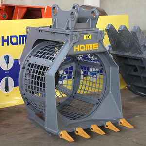 HOMIE Nouveau <span class=keywords><strong>mini</strong></span>-bucket de criblage pour excavatrice, accessoire de criblage <span class=keywords><strong>rotatif</strong></span> pour le tri du sol, du sable et des pierres - Product Image 5