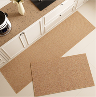 Tapis de cuisine en sisal, tapis de cuisine long, séchage rapide, absorbant, antidérapant, pour usage domestique