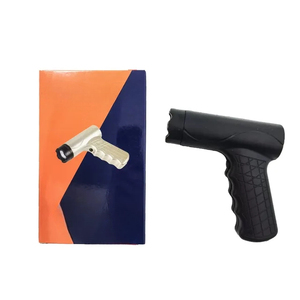 LED Flashlight Outdoor Keychain for Women Light Handheld Black Tactical Lighting Tool Portable 2 in 1 Safety Torch
