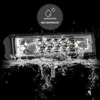6 pouces LED Pods barre lumineuse mince 60W 10000Lm 12V/24V étanche antibrouillard projecteurs pour camions voiturettes de golf remorques 2 Pack nouveau
