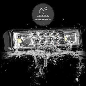 6 Inch <span class=keywords><strong>Led</strong></span> Vỏ Ánh Sáng Thanh Mỏng 60W 10000LM 12V/24V Không Thấm Nước Sương Mù Nhẹ Lũ Lụt Đèn Tại Chỗ Cho Xe Tải Golf Xe Rơ moóc 2 Gói Mới - Product Image 4