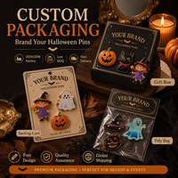 Pins de revers émaillés personnalisés pour Halloween, fabrication OEM/ODM directe usine, faible MOQ pour événements et promotions saisonnières, badges métalliques en gros
