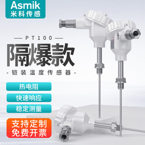 ไมโค ทีเอสอาร์ พีที 100 เซ็นเซอร์วัดอุณหภูมิ สแตนเลสสตีล หุ้มเกราะ ป้องกันการระเบิด แบบเสียบ ชนิดขั้วต่อแบบสกรู - Product Image 2