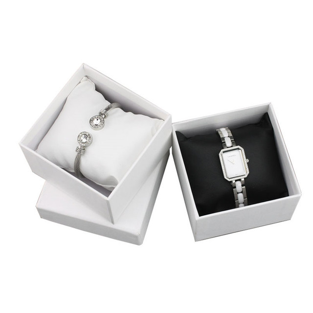Personalized Logo Jewellery Bracelet Watch Packaging Jewelry Box with Pillow
