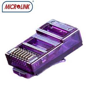 <span class=keywords><strong>Conector</strong></span> macho con <span class=keywords><strong>pata</strong></span> de garra, enchufe modular colorido ez, paso a través, Cat6, Cat5e, 8p8c, ethernet, krone, rj45 - Product Image 6