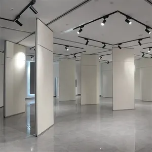 Çıkarılabilir bölme duvarları alüminyum sürgülü katlanır kapı ahşap bölüm showroom için