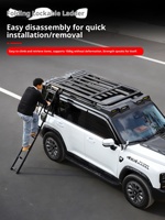 Plateforme de toit en alliage d'aluminium de haute qualité pour Haval H7 V7 Plus, nouvelle, avec échelle latérale spéciale et accessoires de modification pour porte-bagages