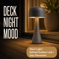 Lampe de jardin moderne en forme de champignon avec détection de mouvement, éclairage automatique à économie d'énergie pour les chemins extérieurs résidentiels et les coins