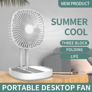 YouNimei al aire libre portátil hogar telescópico plegable eléctrico USB recargable Mini Mesa de pie viento frío ventilador plegable - Product Image 5