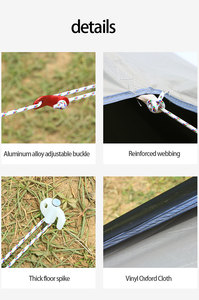 Camping Tarp Imperméable <span class=keywords><strong>Jardin</strong></span> Extérieur Léger Tente Bâche Pluie Mouche Soleil <span class=keywords><strong>Abri</strong></span> 210D Oxford UPF50 + <span class=keywords><strong>Abri</strong></span> - Product Image 2