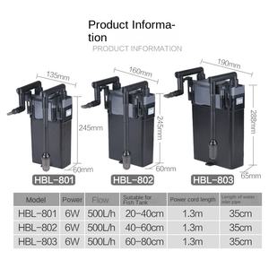 ตู้ปลาทรงสี่เหลี่ยมขนาดเล็ก <span class=keywords><strong>Sensen</strong></span> พร้อมระบบกรองภายนอกแบบติดผนัง รุ่น HBL-803 ผลิตจากพลาสติกที่เป็นมิตรกับสิ่งแวดล้อม กำลังไฟ 6 วัตต์ แรงดันไฟฟ้า 220 โวลต์ ความจุ 50-500 ลิตร รุ่นคลาสสิก - Product Image 2