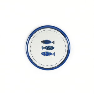 Ensemble de 6 assiettes à pizza pour fête, modernes, compatibles lave-vaisselle, en porcelaine bleu océan, 31 cm, Excelsa - Product Image 3