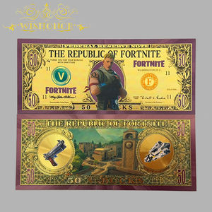 Billet de banque populaire <span class=keywords><strong>Fortnite</strong></span> Games Anime 2026 plaqué or 24 carats pour cadeaux - Product Image 6