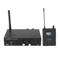 Microphone à condensateur sans fil stéréo UHF ANLEON S2, 2 canaux, portée de 50 m, moniteur de scène professionnel