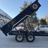 Remorque utilitaire agricole pour quad trois chevaux, capacité de charge 4800 kg, construction en acier, frein électrique/à manette, haute sécurité