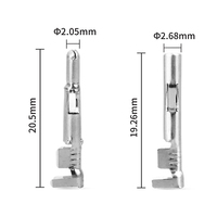Conector JRready MOLEX JRN001 de 9 pines, conectores de 2,13 mm de diámetro 14-20 AWG, para conector de alimentación Molex MLX, paso de 6,35 mm (1 juego)