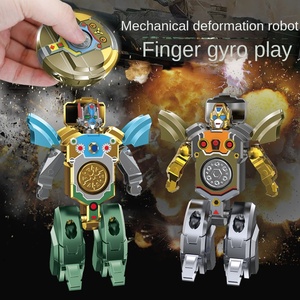 <span class=keywords><strong>Robot</strong></span> <span class=keywords><strong>de</strong></span> déformation à gyroscope pour le bout des doigts, jouet pour enfants, rotation mécanique, décompression des doigts, métal - Product Image 1