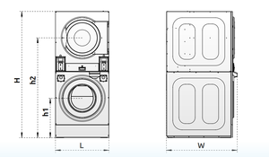 เครื่องซักผ้าและ<span class=keywords><strong>อบ</strong></span>ผ้าเชิงพาณิชย์ ขนาด 12 กก. 16 กก. 22 กก. แบบซ้อนกัน ใช้เหรียญ พร้อมฟังก์ชั่น<span class=keywords><strong>อบ</strong></span>แห้ง สำหรับร้าน<span class=keywords><strong>ซัก</strong></span>รีด - Product Image 6