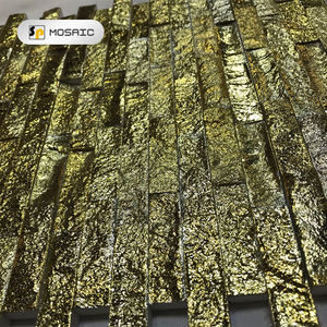 Vulcanica A Forma di Rettangolo Finitura Oro Mattonelle di Mosaico Della Parete Soggiorno Vulcanica Naturale Mosaico di Pietra - Product Image 6