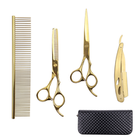 Ciseaux de coiffure 6 pouces 4cr13, kit de ciseaux à effiler en acier inoxydable, ensemble de ciseaux de barbier pour coiffeur