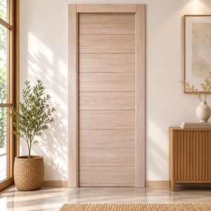 Puerta Rectangular Minimalista Moderna de Madera de Canarino Sólida Hecha a Mano, Multifuncional y Duradera para Decoración de Interiores de Sala de Estar - Product Image 4