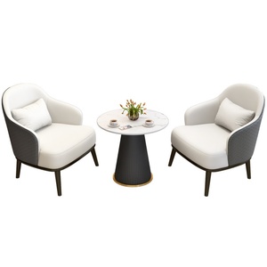 Sillón de Diseño Nórdico con Estructura Metálica, Muebles para el Hogar, Dormitorio de Hotel, Sillón de Cuero Moderno y Lujoso para Sala de Estar - Product Image 6