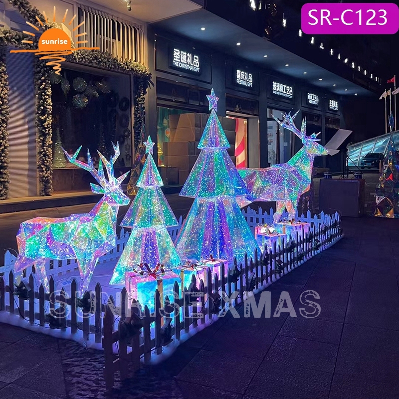 ショッピングモール向け LED大型クリスマスツリー飾り 3m〜9m